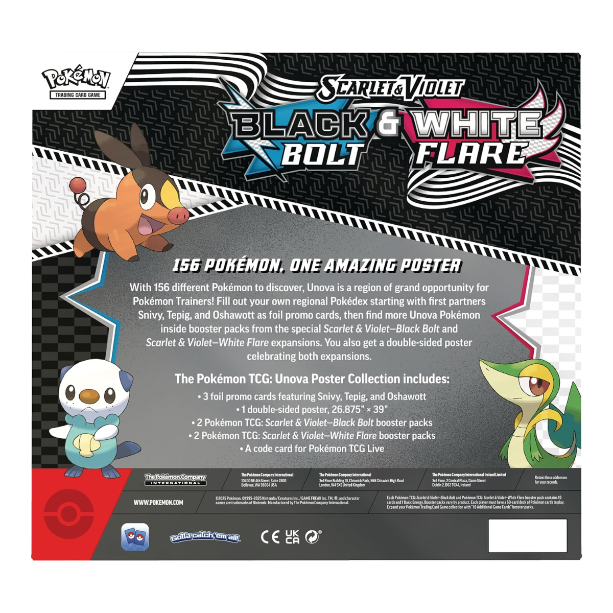 Black Bolt & White Flare Unova Poster Collection | POKÉMON | Español