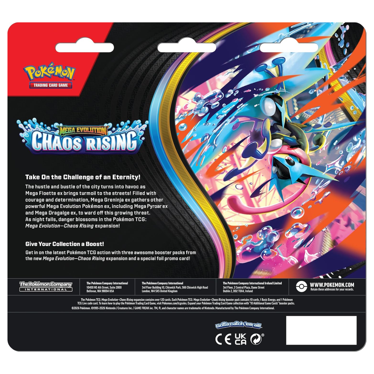 Chaos Rising: 3-Pack Blister | POKÉMON | Español