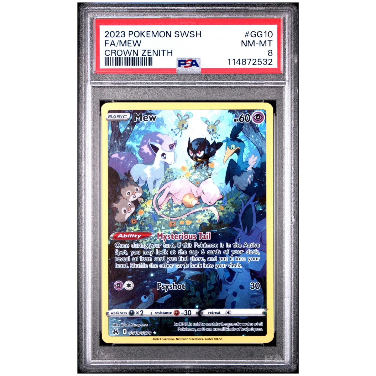 Mew (GG10/GG70) | PSA 8 - Crown Zenith | Español