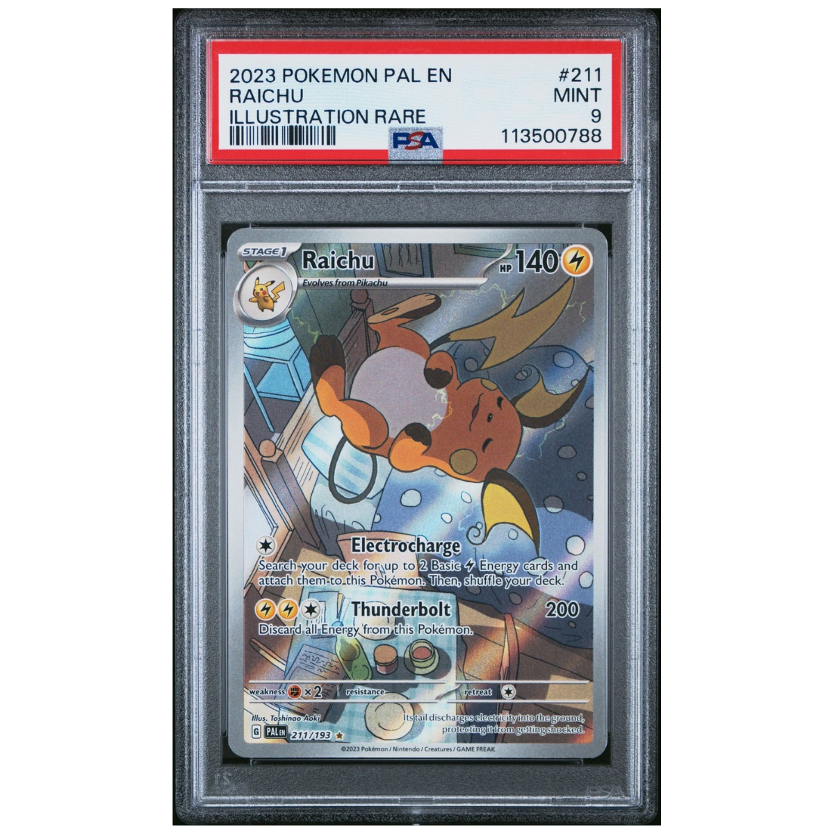 Raichu (211/193) | PSA 9 - Paldea Evolved | Español