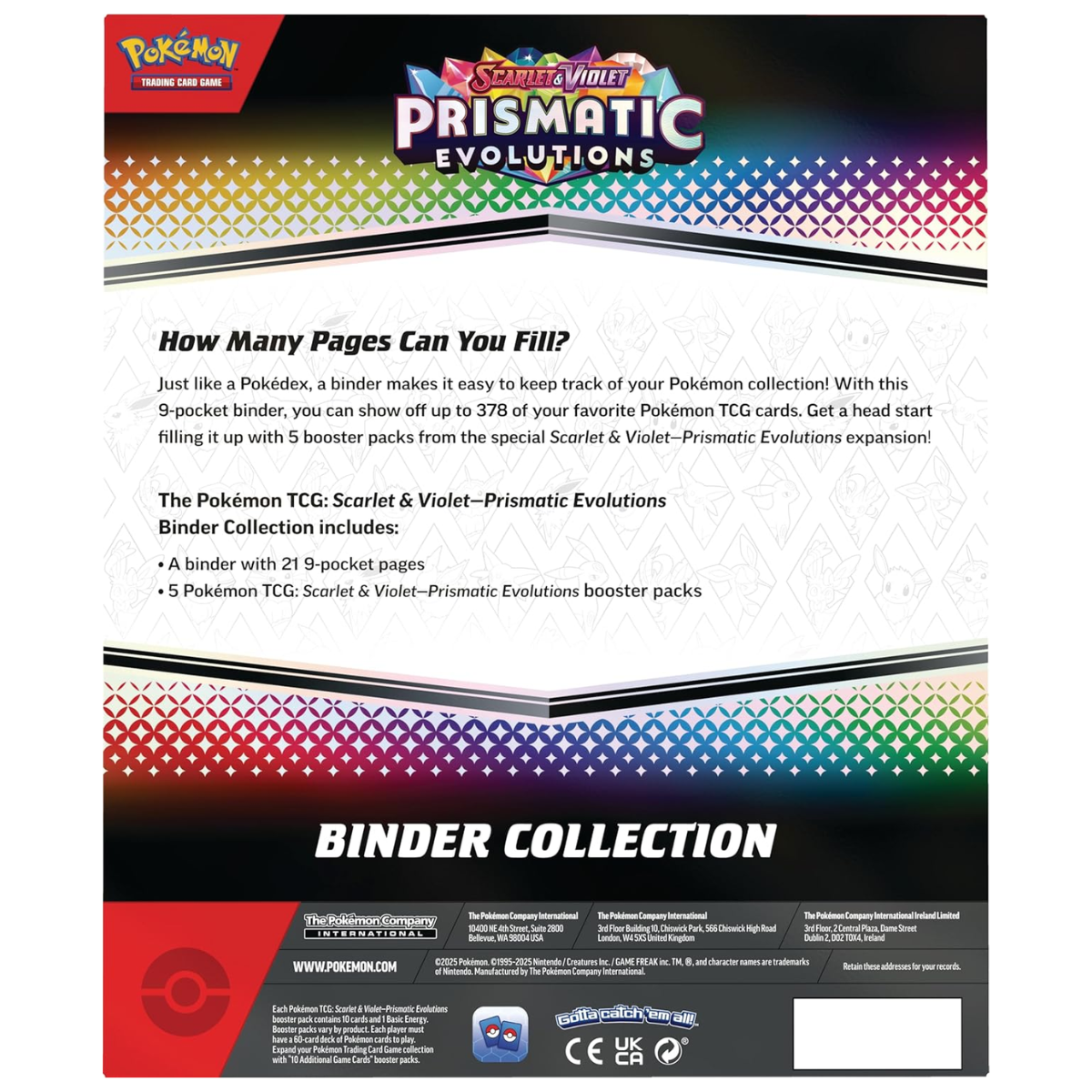 Prismatic Evolutions Binder Collection | POKÉMON | Español
