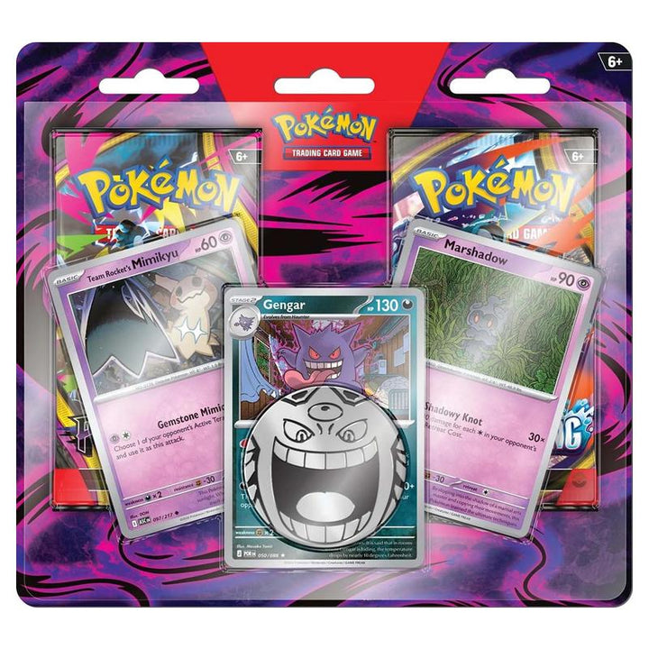 Enhanced 2-Pack Blister - Gengar, Marshadow & Team Rocket's Mimikyu | POKÉMON | Español