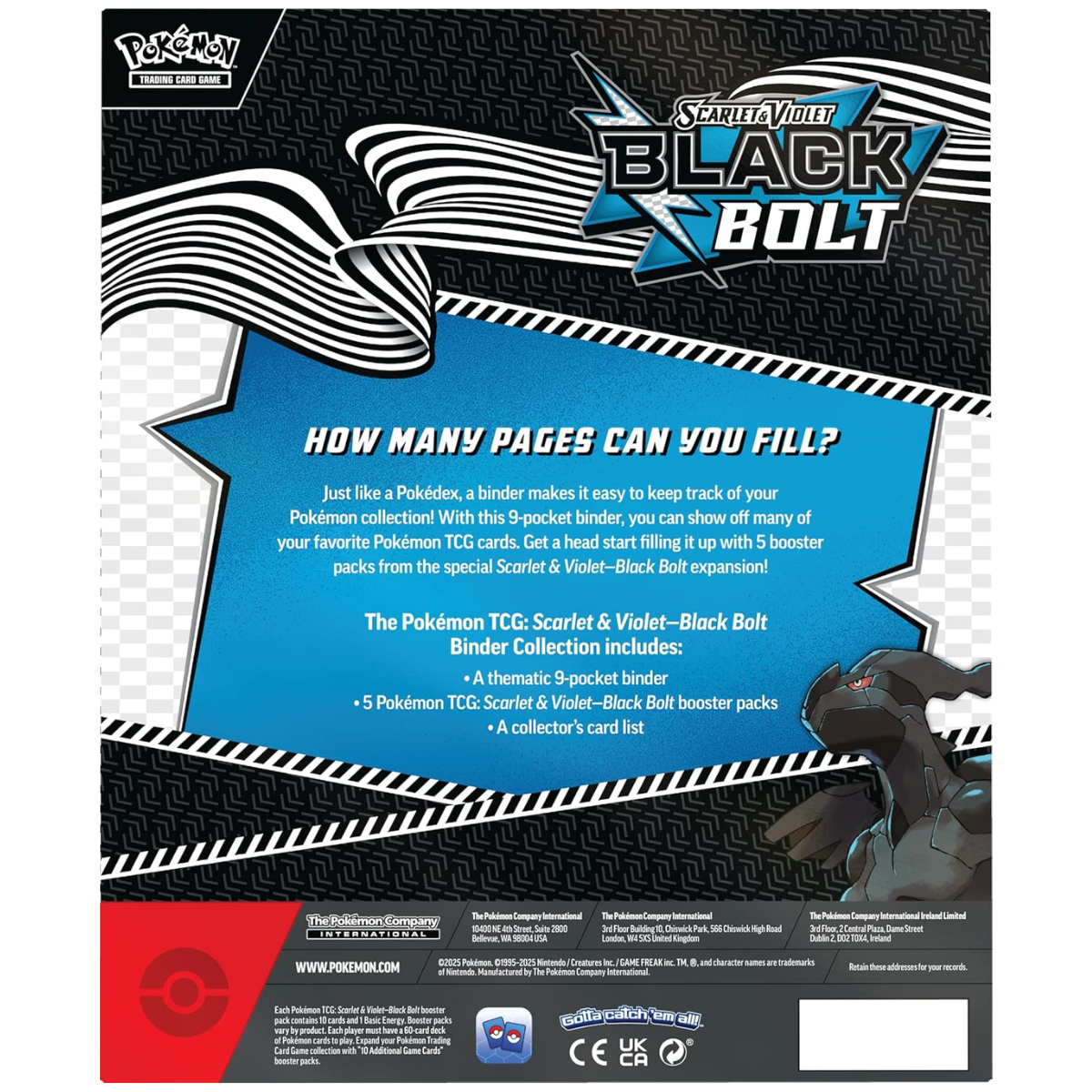 Black Bolt & White Flare Binder Collection | POKÉMON | Español