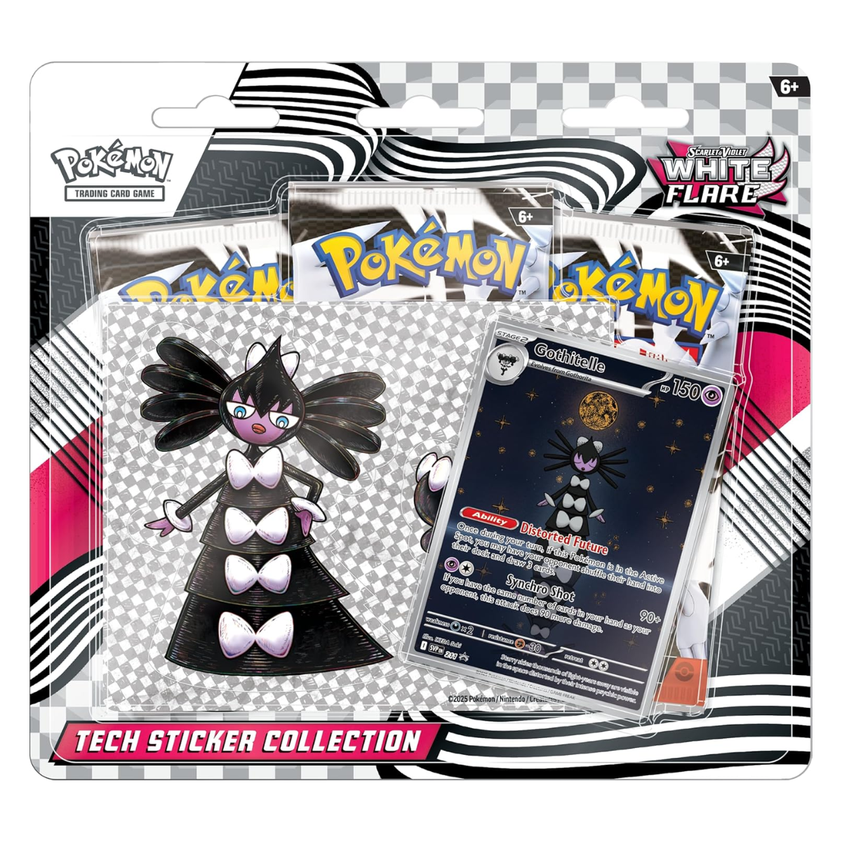 Black Bolt & White Flare Tech Sticker Collection | POKÉMON | Español