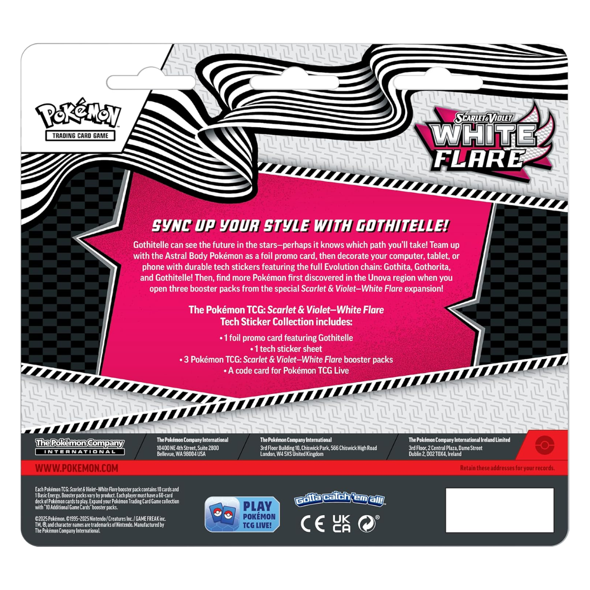 Black Bolt & White Flare Tech Sticker Collection | POKÉMON | Español
