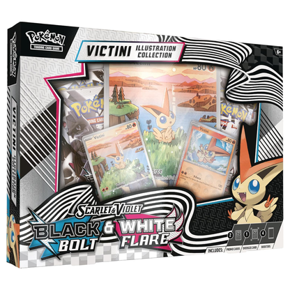 Black Bolt & White Flare Unova Victini Illustration Collection | POKÉMON | Español