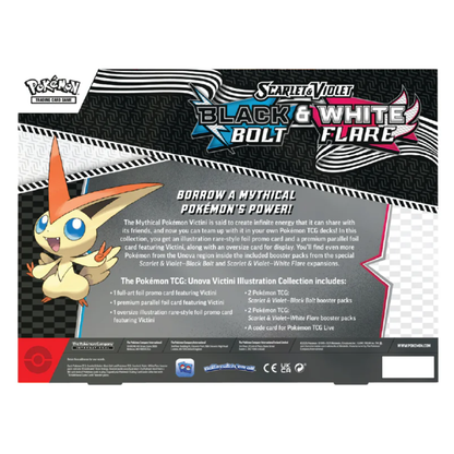 Black Bolt & White Flare Unova Victini Illustration Collection | POKÉMON | Español