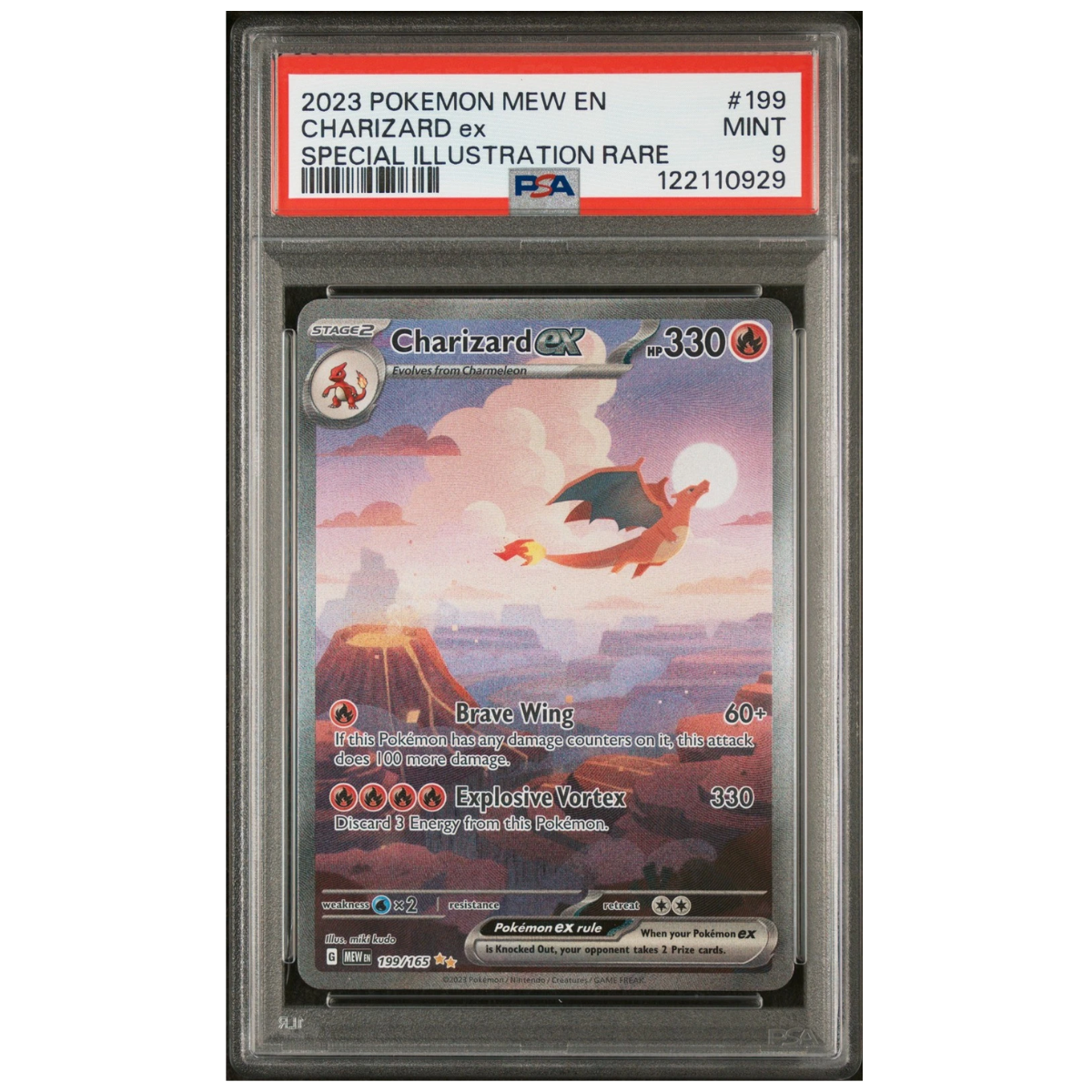 Charizard ex (199/165) | PSA 9 - Pokémon 151 | Español