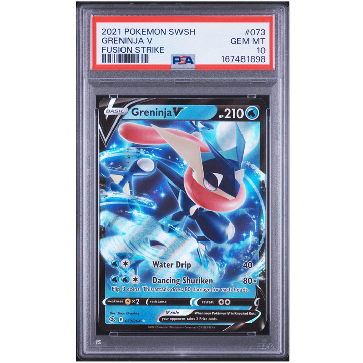 Greninja V (073/264) | PSA 10 - Fusion Strike | Español