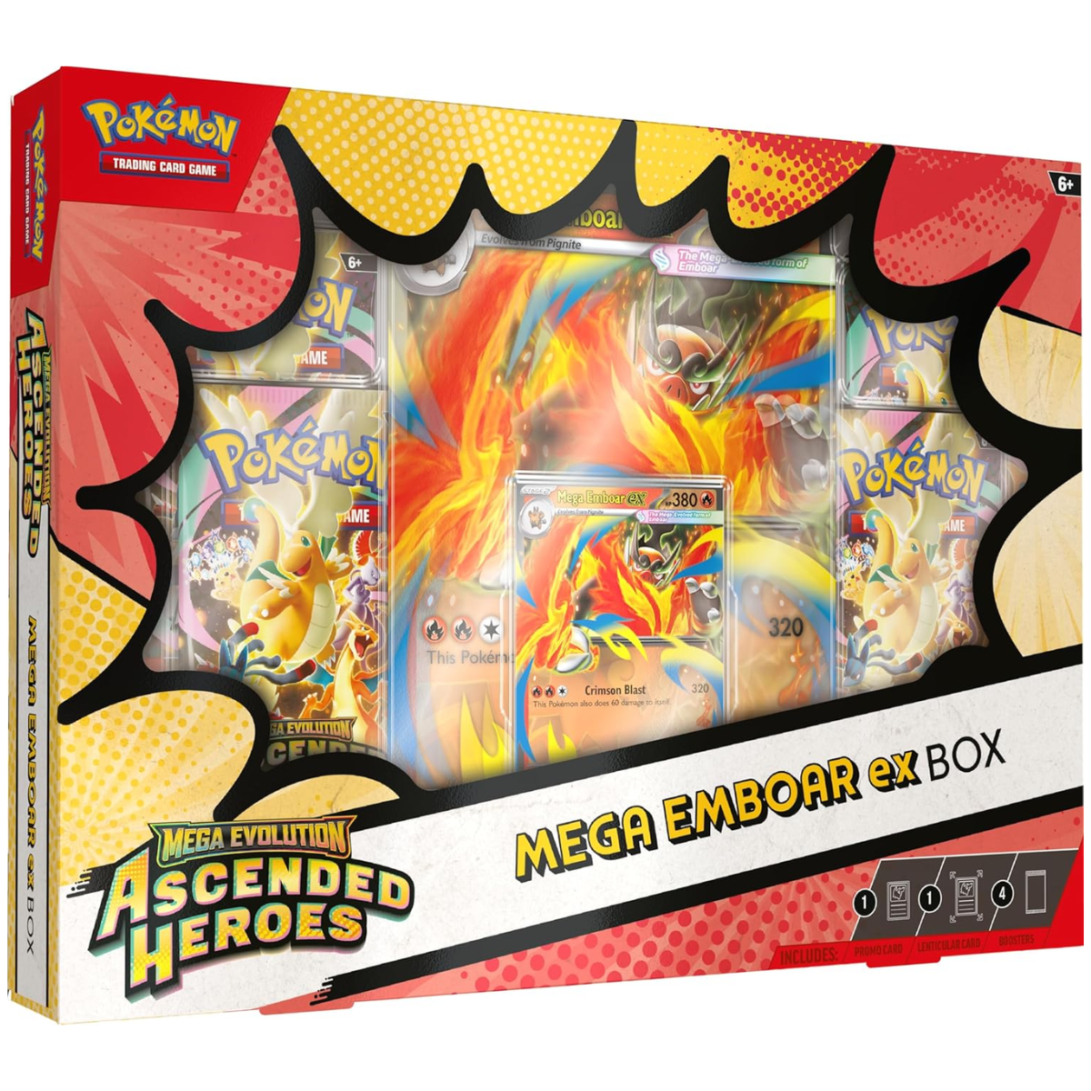 Ascended Heroes: Mega Meganium/Emboar/Feraligatr ex Box | POKÉMON | Español