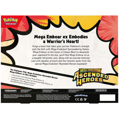 Ascended Heroes: Mega Meganium/Emboar/Feraligatr ex Box | POKÉMON | Español