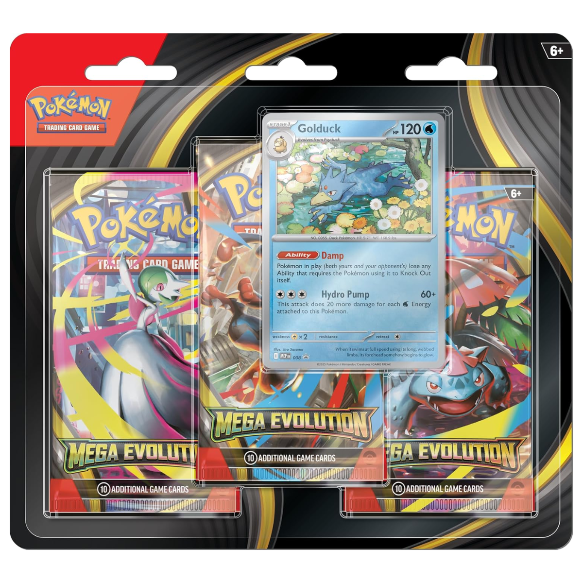 Mega Evolution: 3-Pack Blister | POKÉMON | Español