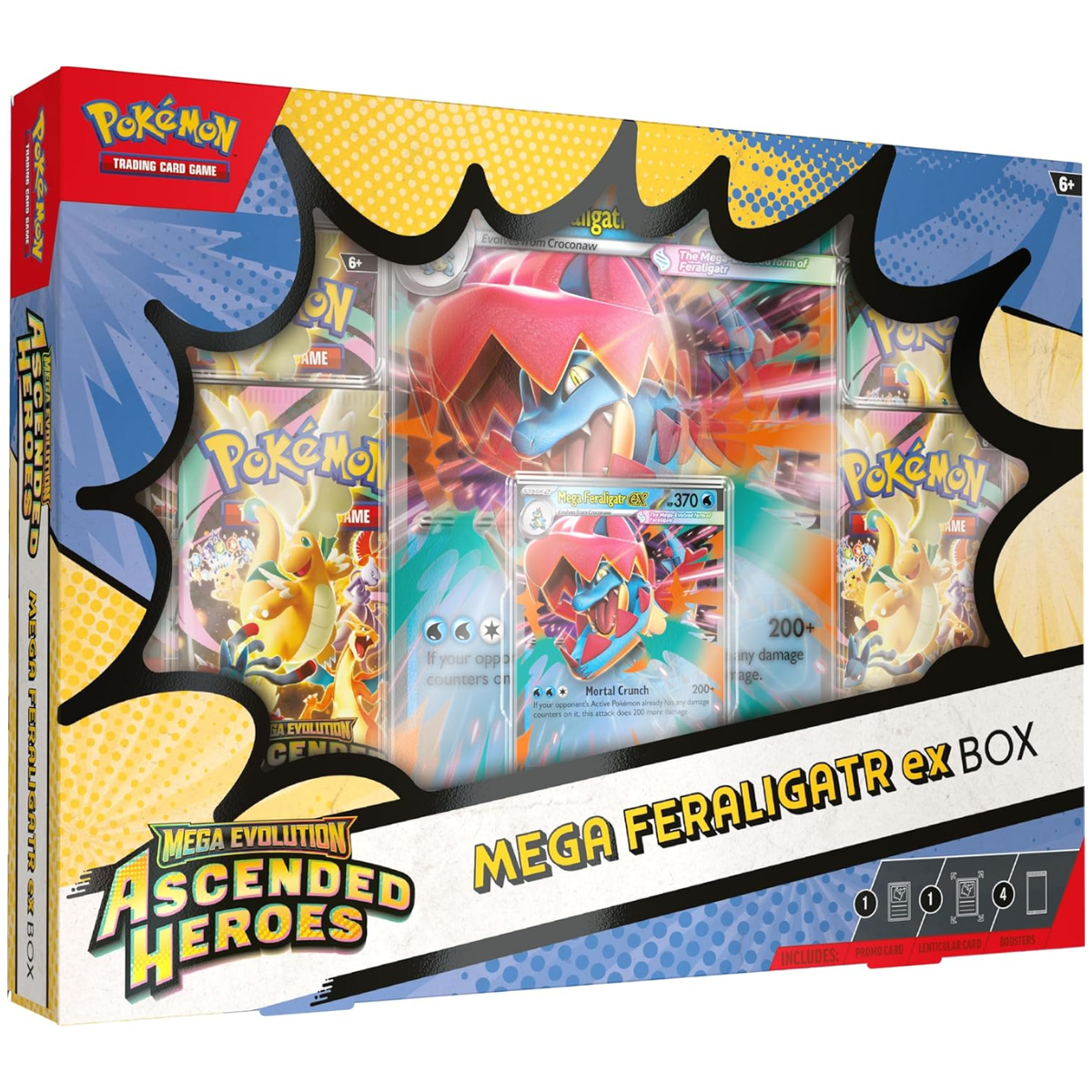 Ascended Heroes: Mega Meganium/Emboar/Feraligatr ex Box | POKÉMON | Español
