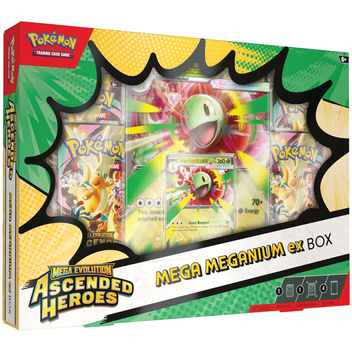 Ascended Heroes: Mega Meganium/Emboar/Feraligatr ex Box | POKÉMON | Español