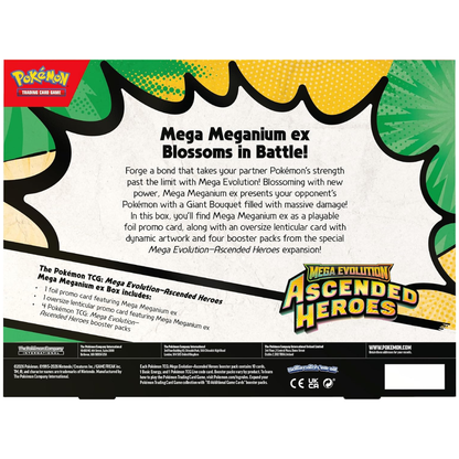 Ascended Heroes: Mega Meganium/Emboar/Feraligatr ex Box | POKÉMON | Español