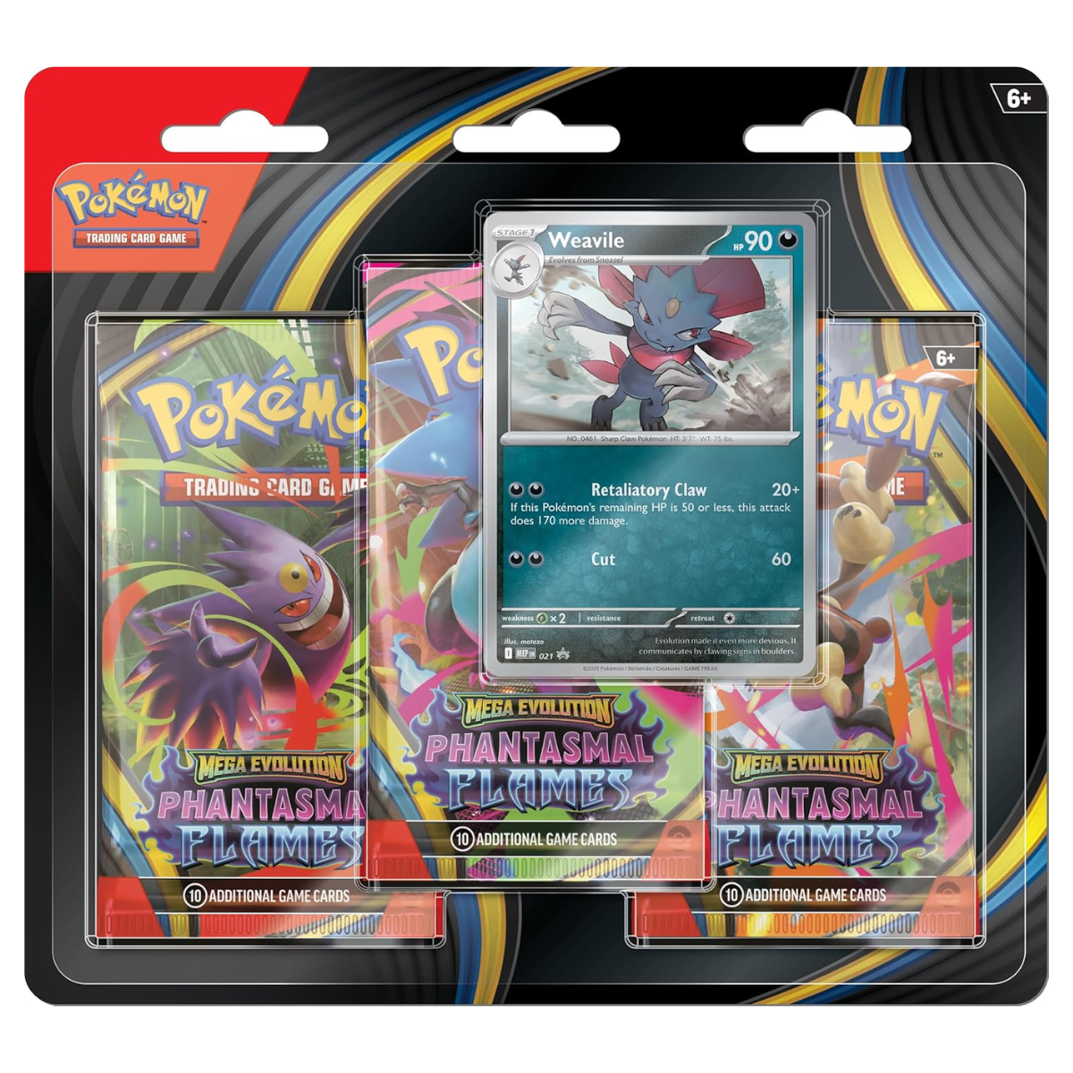 Phantasmal Flames: 3-Pack Blister | POKÉMON | Español