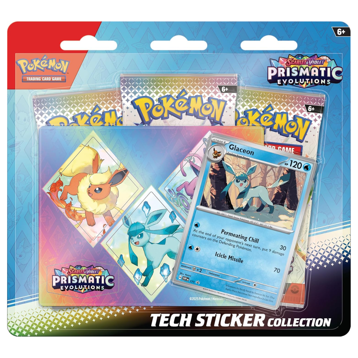 Prismatic Evolutions: Tech Sticker Collection | POKÉMON | Español