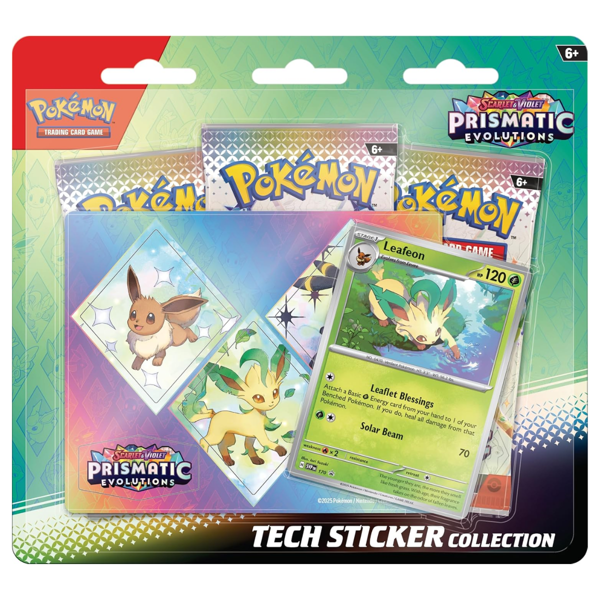 Prismatic Evolutions: Tech Sticker Collection | POKÉMON | Español