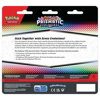 Prismatic Evolutions: Tech Sticker Collection | POKÉMON | Español