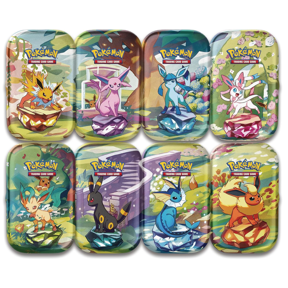 Prismatic Evolutions: Mini Tin Display | POKÉMON | Español