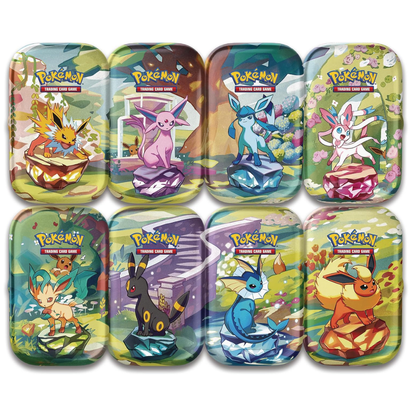 Prismatic Evolutions: Mini Tin Display | POKÉMON | Español