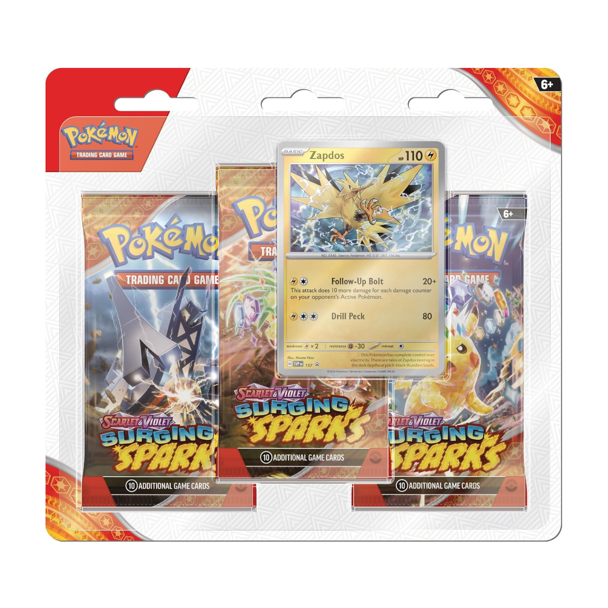 Surging Sparks: 3-Pack Blister | POKÉMON | Español