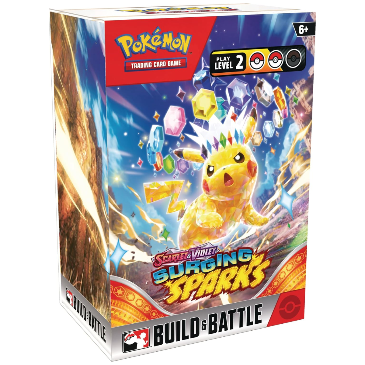 Surging Sparks Build & Battle Box | POKÉMON | Español