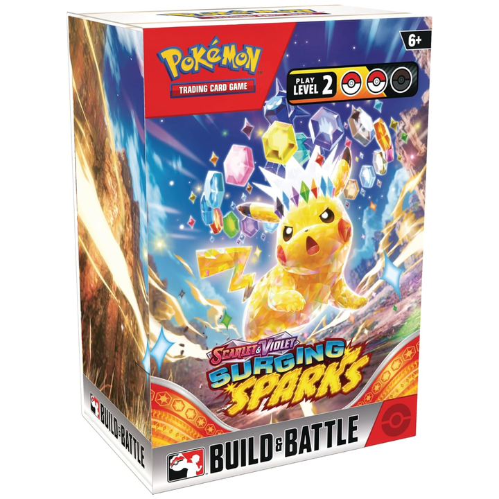 Surging Sparks Build & Battle Box | POKÉMON | Español
