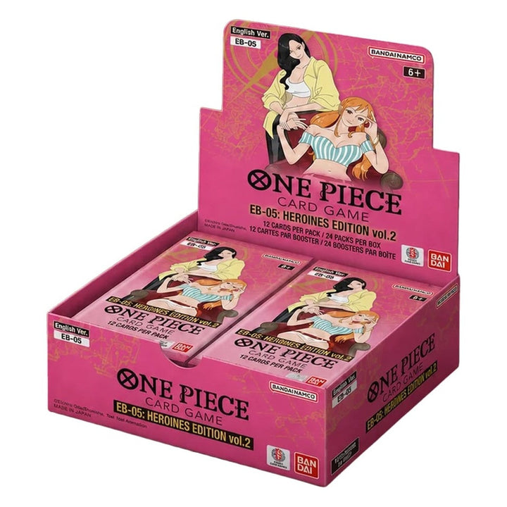 EB-05 Extra Booster Box Heroines Edition Vol.2 – One Piece Card Game en inglés, producto precintado