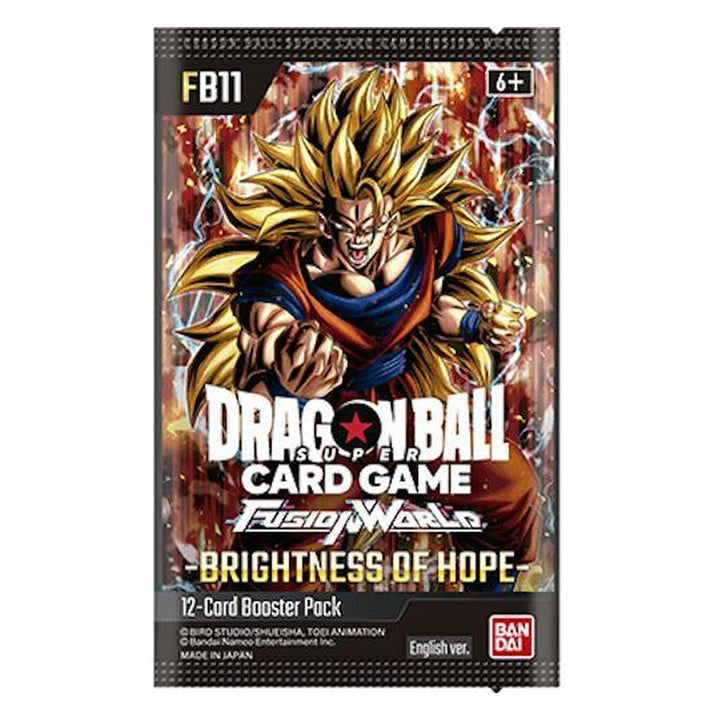 FB11 Booster Pack Brightness of Hope – producto precintado de Dragon Ball Super Card Game Fusion World en inglés