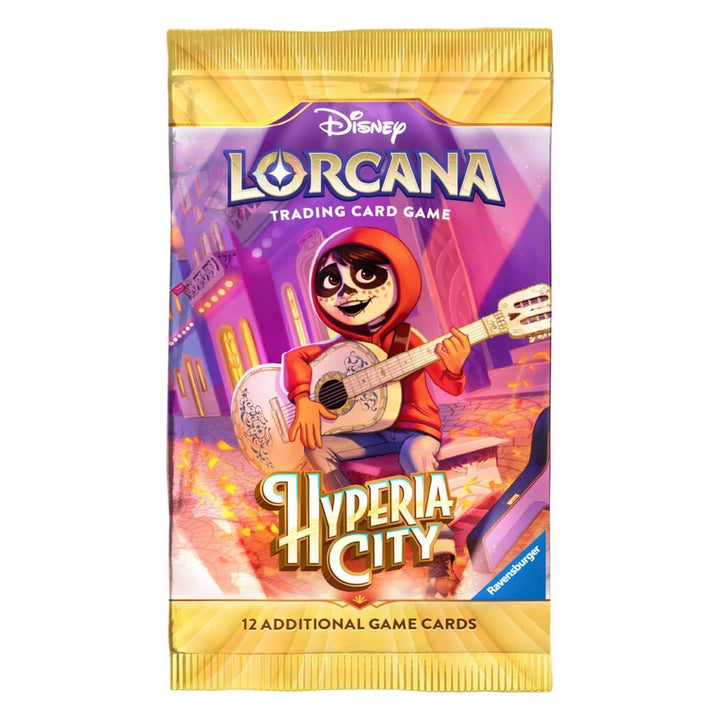 Hyperia City Booster Pack – producto precintado de Disney Lorcana en inglés