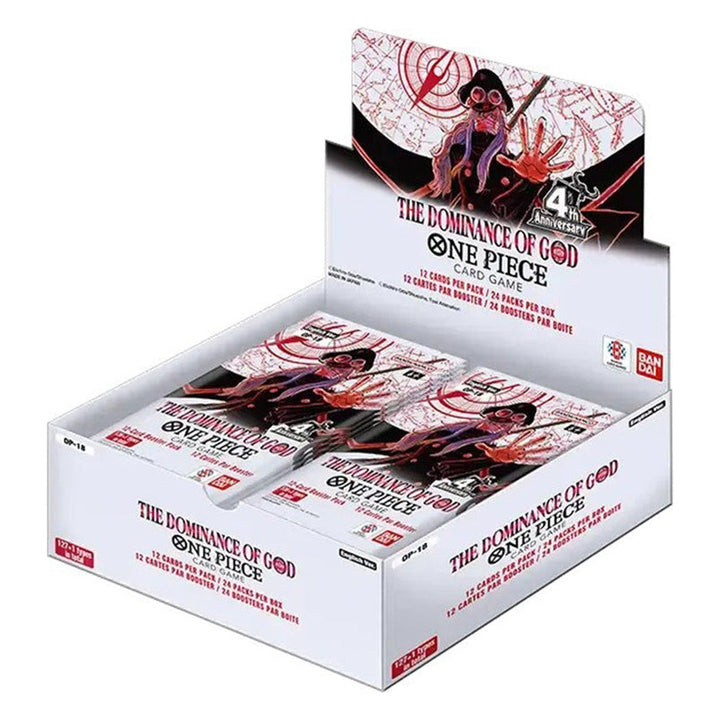 OP-18 Booster Box The Dominance of God – One Piece Card Game en inglés, producto precintado
