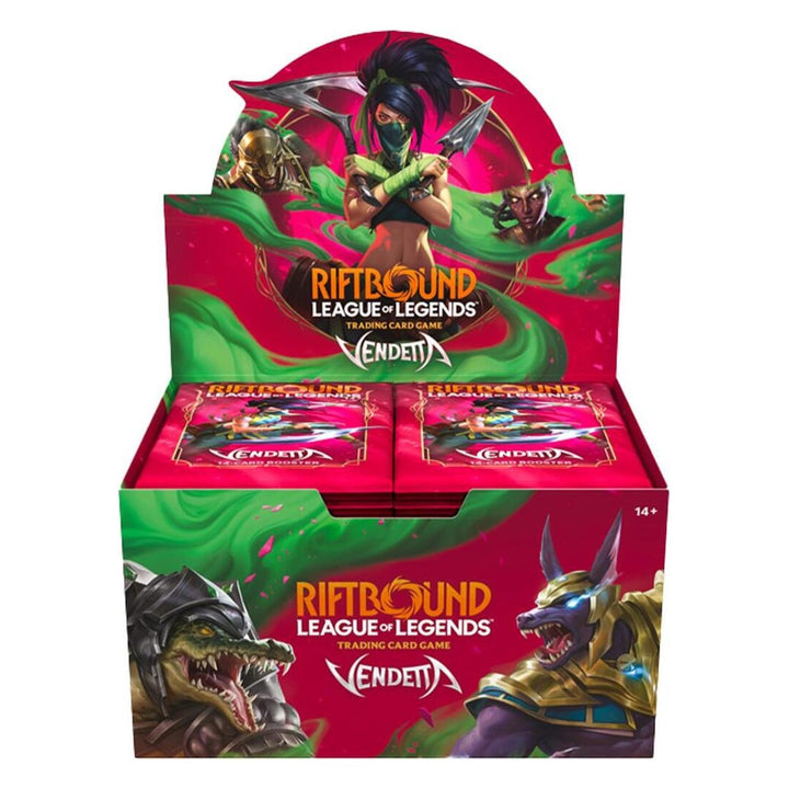 Vendetta Booster Display – producto precintado de Riftbound: League of Legends Trading Card Game en inglés